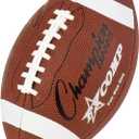 Champion Sports Pro & Composite Series Footballs  Water-Resistant Composite, Indoor/Outdoor, OfficialPee Wee Sizes