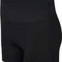 Gnainach Girls Athletic Shorts Size 4-14 Years Sparkle Solid High Waist Biker Dance Short for Kids Youth Volleyball Tumbling (Black)