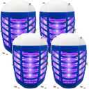 2026 Upgraded Bug Zapper Indoor Plug in, Whisper-Quiet Mosquito Zapper for House, Electric Fly Killer Trap with UV Light, Fruit Fly Gnat Killer Lights for Kitchen Bedroom, 4 Pack