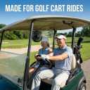 Golf Cart Portable Fan Accessories: Rechargeable Magnetic Base Battery Operated Powered Fan 3 Speeds Strong Airflow Gifts for Men Dad Husband Women