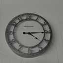 Presentime & Co 10" Farmhouse Series Wall Clock, Quartz Movement, Shiplap Style, Raised 3D Arabic Numeral, Galvanized Finish