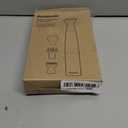 Panasonic Bikini Trimmer and Shaver for Women with 4 Attachments for Fast Easy Gentle Grooming in Intimate Areas, Use Wet/ Dry, Electric Razor, Battery-Operated (White/ Silver)