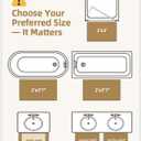 Color&Geomety Grey Bathroom Rugs, Ultra Soft Plush Bathroom Mat Super Absorbent Microfiber Fabric, 17"x30", Washable, Non Slip Bath mats for Outside Shower, Tub, Home Decor (1'5" x 2'6" (Rectangular))