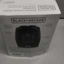 BLACK+DECKER Personal Ceramic Heater, Space Heater for Office Desk, Home Office & Personal Use Desk, 2 Heat & Fan Only Settings, Adjustable Thermostat, BHDC201, Black