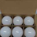 A15 Ceiling Fan Light Bulbs, Dimmable, E12 Base LED Bulb, 5.5W=40W, Warm White 2700K, 500 Lumen, LED Light Bulb, 6 Pack