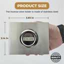 2 x CiLoN 4in1 Incense Holder, Frankincense Burner, Essential Oil Burner Aromatherapy Diffuser, Resin Burner, Esfand Burner with Tea Candle Warmer. Spiritual Gift for Yoga & Meditation Lovers. Silver