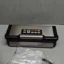 95kPa Vacuum Sealer Machine with AquaLock Technology, for Moist Seals, 2X Seal & 130W, Fully Automatic Food Sealer, Built-In Cutter, Bag Storage & Hose, Precision Sealing, 2 Bag Rolls,Stainless Steel