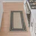 Nautica Runner Rug | Indoor Runners for Hallways and Entry Rugs| Non-Slip and Non-Skid Entry and Kitchen Door Mat| Machine Washable Entryway Carpet Rugs |2'2" x 6'| Rope Border Natural Twist