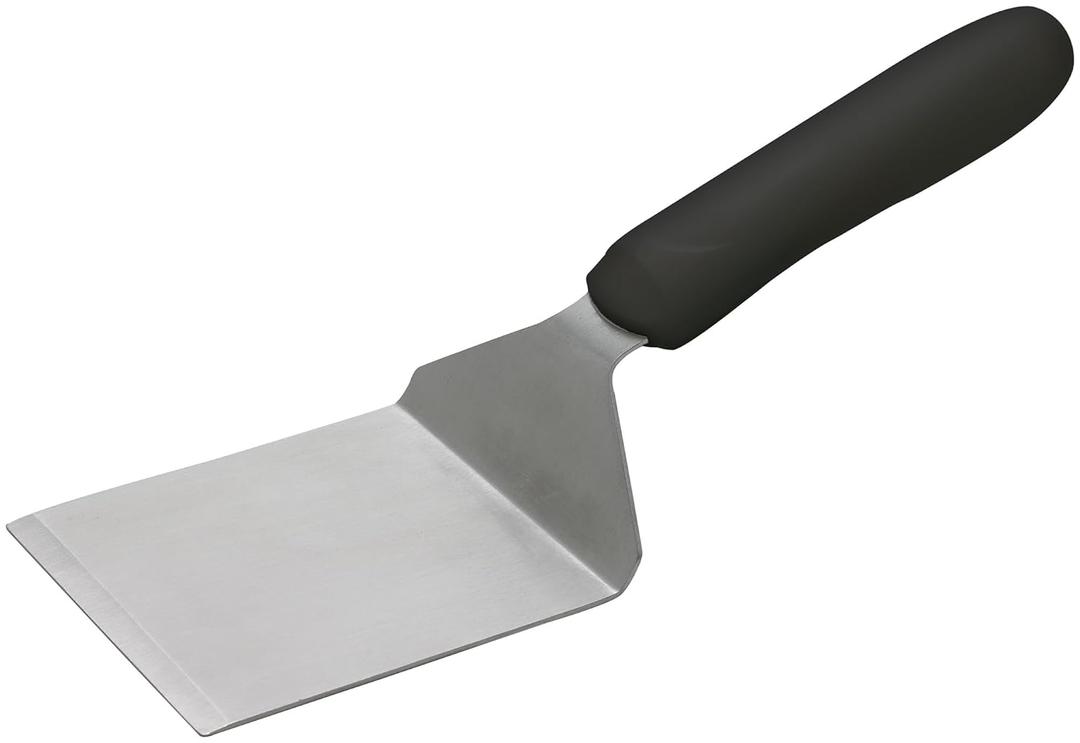 Winco 4" X 4" Griddle Spatula/Turner for Burgers, Steaks and More, Black