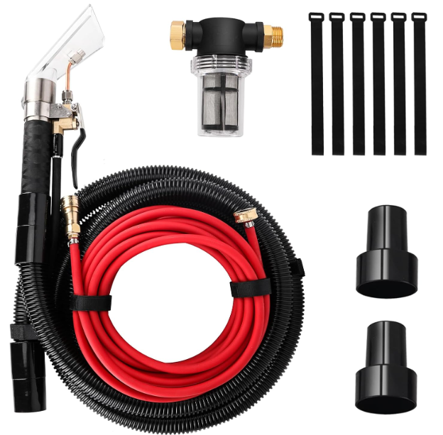 Shop Vac Extractor Kit, Better Extractor Hose Kit for Carpet & Upholstery Cleaning in Home and Auto, with Wand, Hose & Adapter