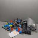 Foldable Baby Playpen 50"x50" with Mat, Out-of-The-Box Ready Playpen for Babies and Toddlers, Portable Play Yard with Breathable Mesh & Gates, Storage Bag & 4 Handlers for Indoor & Outdoor