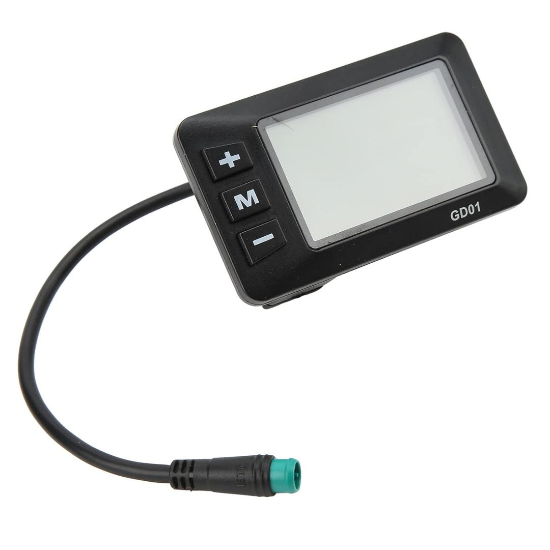 Electric Display, 36V 48V LCD GD01 Display 5 Pin Plug for 22.2mm Handlebar Display