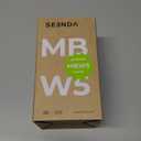 seenda Ergonomic Vertical Mouse with Jiggler - Bluetooth + 2.4G USB Multi Device, Wireless Ergo Mice, Jiggler Mouse Mover for Laptop/PC/Notebook, Computer Mice for Windows, Mac OS (Black)