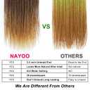 NAYOO Small Crochet Hair Senegalese Twist 18 Inch 8 Packs Ombre Crochet Braids Pre-Looped, 35 Strands/Pack Crochet Twist, Ombre Senegalese Twist Crochet Hair for Black Women(18 Inch, 1B/30/27)