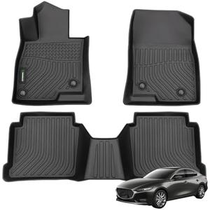 ANBINGO® Floor Mats for Mazda 6 2014-2021 All Weather Protection TPE Waterproof Non-Slip Car Mats for Mazda 6 Floor Liner Accessories Black