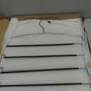 Larger Size Pants Hangers 3-Pieces, 4 Tiers Extended Swing Arm Non-Slip Space Saving Clothes Hangers, Dorm Room Essentials Hanging Closet Organizer Rack for Jeans Trousers Casual Clothes