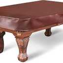 Shieldo Pool Table Cover 8 Feet Leather/Brown/Waterproof Billiard Table Covers, 8ft Pool Table Covers Outdoor for Billiard Pool Table