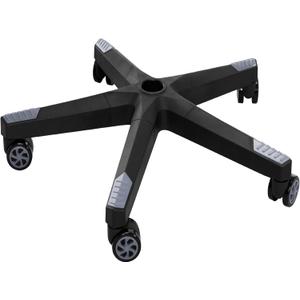 Frassie 28 Inch Heavy Duty Nylon Gaming Office Chair Base Replacement Part with 5 Casters (Grey)