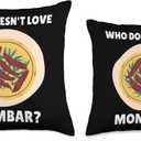 Mombar Food Lover Who Doesn't Love Mombar? Mombar Lover Throw Pillow