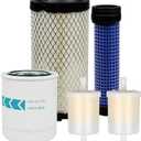 Filter Maintenance Kit HHK20-36990 K1211-82320 K2581-82311 12581-43012 Suitable for Kubota BX22 BX23 BX24 BX25 BX25DLB BX2200 BX2230 BX2350 BX2360 BX2370 Air/Fuel/Oil Change Kit