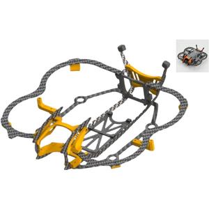 Neo 2 Premium Carbon Fiber Protection Kit for FPV Flying, High-Strength Reinforced Design, Lightweight Full Protection Set, No Original Propeller Guard Needed, Adds Only 19g vs. Original Guard, Only 1.5 Minutes Less Battery Life (1 Set, Orange)