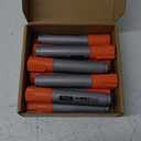 Fuutreo 10 Pack Jumbo Permanent Markers Bulk Large Chisel Tip Permanent Markers Quick Drying Waterproof Big Huge Poster Pens for Office, Logistics Company and More(Orange)