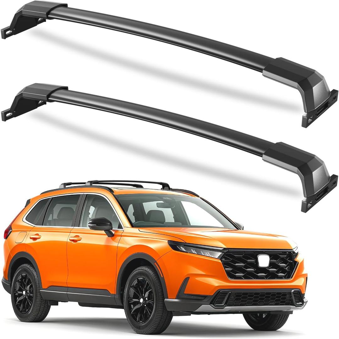 220lbs Roof Rack Cross Bars Compatible with 2023-2026 Honda CRV CR-V & CRV Sport Hybrid, All-Metal Heavy Duty Aluminum Crossbar Luggage Racks Roof Rails Rooftop Carrier Cargo Black