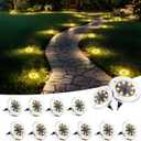 SOLPEX Solar Lights Outdoor Waterproof, 12 Pack Solar Ground Lights, Solar Garden Lights Landscape Lighting for Pathway Driveway Patio Backyard Walkway (Warm White)