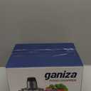 GANIZA Food Processors, Electric Food Chopper with Meat Grinder & Vegetable Chopper - 2 Bowls (8 Cup+8 Cup) with Powerful 450W Copper Motor - Includes 2 Sets of Bi-Level Blades for Fruits/Meat/Nuts