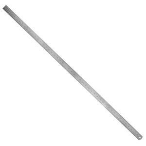 Pacific Arc Stainless Steel Ruler Inch and Metric, with 32nd and 64th Graduations, 48 Inches