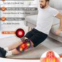 Upgraded 2.0 Red Light Therapy Knee Brace - Knee Massager with 4 Vibration Areas, Cordless Controller, Near Infrared Red Light Therapy Heated Device for Knee Elbow Shoulder