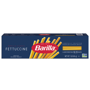Barilla Fettuccine Pasta, 16 oz. Box (Pack of 20) - Non-GMO, Made with Durum Wheat Semolina - Kosher Certified, Best By: 01/02/2028