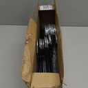 Zober Pants Hangers Non Slip - 20 Pack Open Ended Pants and Jean Hangers for Closet - Space Saving Clothes Hanger - Strong, Durable, Metal Pant Hangers (Black) (Chrome)