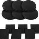 12 Pieces Counter Top Activated Carbon Compost Bin Filters - Extra Thick Indoor Pail Replacement Charcoal Caddy Filters Refill, 0.4" Thickness