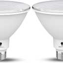2 Pack High Power Outdoor PAR38 20W 250 Watt Equivalent 2800 Lumens Dimmable LED Flood Light Bulb Super Bright Waterproof E26 6000K Daylite Spotlight Bulbs for Security Backyard Garage Night Chaser