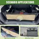 Trunk Cargo Net for 2010-2024 Toyota 4Runner 2 Row Model Only, Trunk Organizer Luggage Mesh Net Anti-Slip Rear Cargo Netting for 4 Runner SUV Accessories(Envelope Style+Floor Style)
