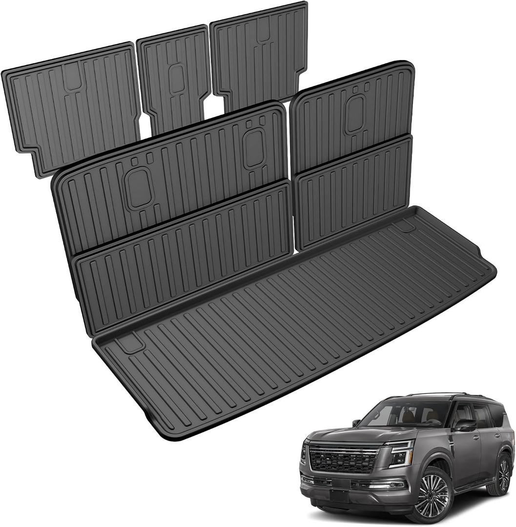 AOMSAZTO Cargo Liner Set Fit for 2025-2026 Nissan Armada/Infiniti QX80