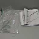 RUINI Valentine's Photography Backdrop Bokeh Red Heart Rustic White Brick Wall with Gray Wooden Floor Love Theme Party Decorations Banner 5x7FT