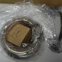 3-Light Bathroom Vanity Light, Black and Gold, Bulbs Included, 3 Light-Clear