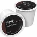 Amazon Brand - Solimo Dark Roast Coffee Pods, Compatible with Keurig 2.0 K-Cup Brewers 100 Count (Pack of 1), BBD 07/05/2027