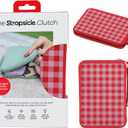 Strapsicle Silicone Clutch for Kindle & E-Readers - Multi-Purpose Bag for Phone, Wallet & Keys - Fits 6'' Kindles, Kobos, Nook, 6.8" Paperwhite, iPad mini 6 - Anti-Dust Coating (Gingham)