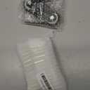 PATIKIL 1.5" Side Mount Casters 2Pcs L-Shaped Plate Fixed Caster Wheel Rigid Non-Swivel Caster for Furniture Workbench Cart Racks, Black