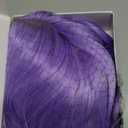 Long Purple Wavy Wig for Women 26 Inch Light Purple Middle Part Curly Synthetic Hair Wig Natural Look Heat Resistant Fiber for Daily Party Use