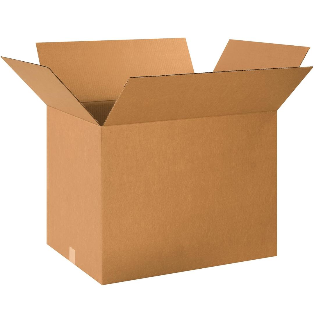 Box USA Shipping Boxes 24"L x 18"W X 18"H 10-Pack Heavy-Duty Corrugated Boxes for Moving, Shipping, Mailing, Packing, Packaging and Storage