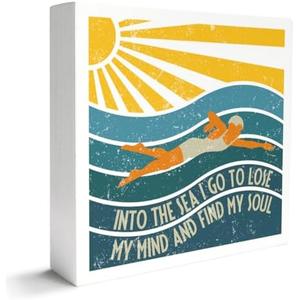 Swimming Gifts for Women Men Coaches, Funny Swimmer Gifts for Women Men Coach, Swimming Swim Lover Coach Gifts for Swimmers, Swimming Lover Swimmer Decor for Room, Swim Team Decorations, Find My Soul