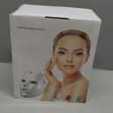 SUERBEATY Red Light Mask For Face, 7-1 Colors Red Light Face Mask, Facial Skincare At Home, Cordless, Portable and Rechargeable (White)