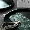 Natural Marble Round Tray - 8 Inch Decorative Tray for Bathroom, Vanity, Jewelry, Decor | Perfect for Organizing Perfume, Rings, Fragrance, and Home Decoration (Green)