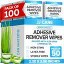 Adhesive Remover Wipes Infused with Aloe Vera 