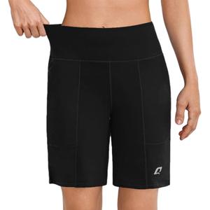 Quenteen Bermuda Shorts for Women 9" Knee Length Athletic Sweat Shorts High Waisted Yoga Jogger (3X-Large)