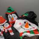 AerWo 6FT Christmas Inflatables Outdoor Decorations, Upgrade Cute Inflatable Snowman Penguins Blow Up Yard Decorations with Rotating LED Lights for Indoor Outdoor Yard Garden Christmas Decor